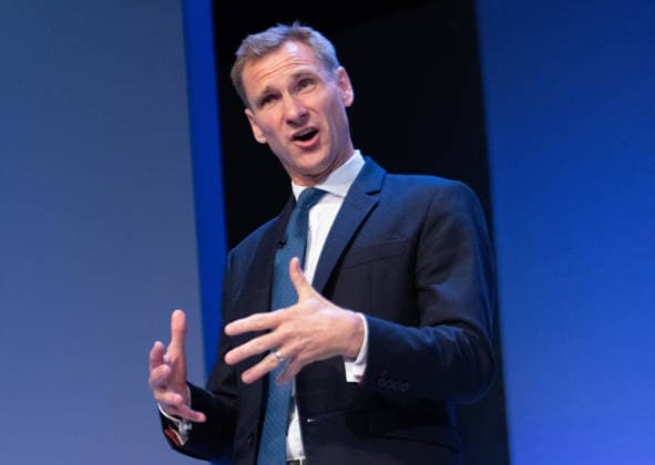 October 7, 2026, Birmingham, United Kingdom: Shadow Home Secretary Chris Philp addresses the Conservative Party faithful. On the final day of the 2026 Conservative Party Conference, Chris Philp outlined his fiery vision for law, order, and border security. Birmingham United Kingdom  - ZUMAs197 20261007_aaa_s197_025 Copyright: xGaryxRobertsx