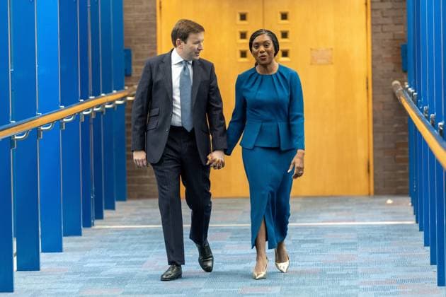 October 7, 2026, Birmingham, United Kingdom: Conservative party leader Kemi Badenoch and her husband Hamish Badenoch (left), arrive ahead of her keynote speech on the final day of the Conservative Party Conference at the International Convention Centre in Birmingham.The Conservative Party leader, Kemi Badenoch s gives her keynote speech at the International Convention Centre on the final day (day four) of the Conservative Party Conference at the International Convention Centre in Birmingham. The Conservative Party opened its annual conference under the slogan Stronger economy, stronger countryÃ¢ Birmingham United Kingdom  - ZUMAs197 20261007_aaa_s197_040 Copyright: xPhilxLewisx