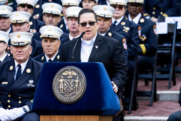 October 7, 2026, New York City, New York, United States: Fire Department of the City of New York (FDNY) Commissioner LILLIAN BONSIGNORE speaking at the 119th Annual FDNY (Fire Department of the City of New York) Memorial Service in New York City. New York City United States  - ZUMAb161 20261007_aap_b161_005 Copyright: xMichaelxBrochsteinx