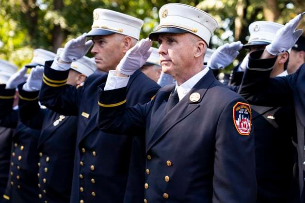 October 7, 2026, New York City, New York, United States: FDNY Firefighters at the 119th Annual FDNY (Fire Department of the City of New York) Memorial Service in New York City. New York City United States - ZUMAb161 20261007_aap_b161_006 Copyright: xMichaelxBrochsteinx
