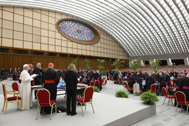 Pope Leo XIV Leads The Meeting ‘Ten years After Amoris laetitia’ - Vatican Pope Leo XIV attends the meeting ‘Ten years after Amoris laetitia’ at the Vatican on October 7, 2026. Pope Leo XIV convoked a meeting with the heads of the Eastern Churches and the Presidents of the Bishops Conferences on the occasion of the 10th anniversary of Amoris Laetitia. Pope Leo XIV encouraged Bishops from around the world to share what has emerged in their Churches over the ten years since the publication of Pope Francis’ Apostolic Exhortation on love in the family ‘Amoris laetitia’, and urged them to courageously confront the questions and difficulties that families face today. Photo by (EV) Simone Risoluti Vatican Medial ABACAPRESS.COM Rome  Copyright: xABACAx