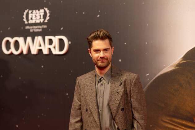Director Lucas Dhondt pictured during the opening of Gent International Film Festival, with the opening film Coward by Gent director Dhont on Wednesday 7 October 2026. The 53rd edition of Film Fest Gent takes place from 07 to 18 October. Coward is Dhont s third feature film and this is the third time a film by Dhont has opened the festival. This previously happened with Girl in 2018 and Close in 2022. JAMES ARTHUR PHOTOGRAPHY  JAMESxARTHURxGEKIERE 189086703