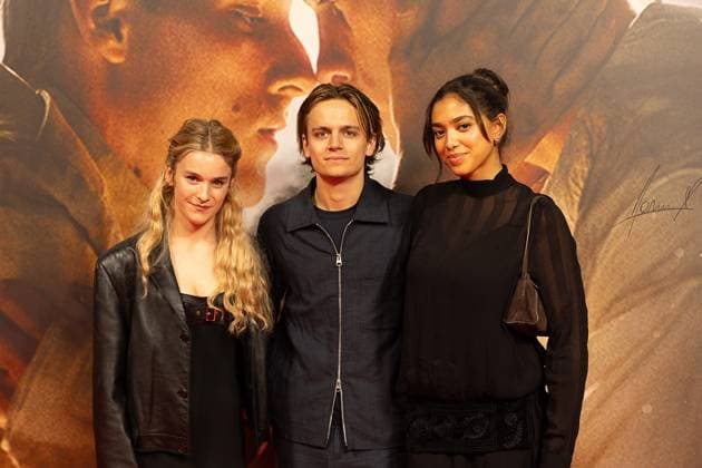 Actress And Singer Pommelien Thijs and Actor Kes Bakker and Actress Ayana DoucourÃ pictured during the opening of Gent International Film Festival, with the opening film Coward by Gent director Dhont on Wednesday 7 October 2026. The 53rd edition of Film Fest Gent takes place from 07 to 18 October. Coward is Dhont s third feature film and this is the third time a film by Dhont has opened the festival. This previously happened with Girl in 2018 and Close in 2022. JAMES ARTHUR PHOTOGRAPHY  JAMESxARTHURxGEKIERE 189086557