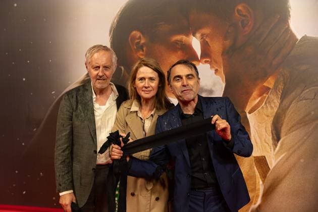Actor Michaal Pas (R) pictured during the opening of Gent International Film Festival, with the opening film Coward by Gent director Dhont on Wednesday 7 October 2026. The 53rd edition of Film Fest Gent takes place from 07 to 18 October. Coward is Dhont s third feature film and this is the third time a film by Dhont has opened the festival. This previously happened with Girl in 2018 and Close in 2022. JAMES ARTHUR PHOTOGRAPHY  JAMESxARTHURxGEKIERE 189086512