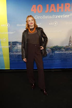 Sofie Junker attends the photo call for the 40th anniversary of the series *Großstadtrevier* on October 7, 2026 at the Astor Film Lounge in Hamburg, Germany 40th anniversary *Großstadtrevier* photo call in Hamburg, Germany