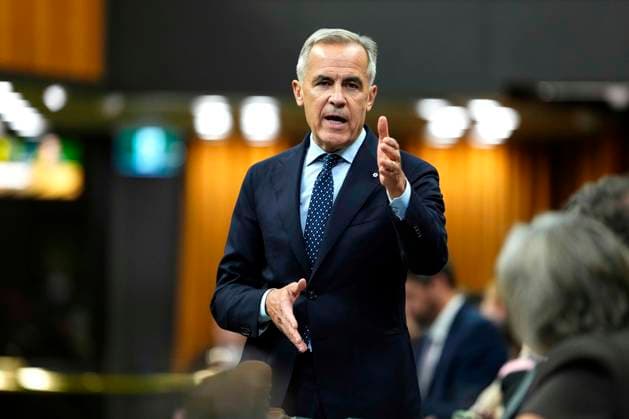 October 7, 2026, Ottawa, On, CAN: Prime Minister Mark Carney rises during Question Period in the House of Commons on Parliament Hill in Ottawa on Wednesday, Oct. 7, 2026. Ottawa CAN  - ZUMAc35_ 20261007_zaf_c35_045 Copyright: xJustinxTangx