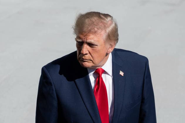 October 7, 2026, Washington, District Of Columbia, United States: President DONALD TRUMP speaks to reporters on the South Lawn of the White House before departing for San Antonio, Texas, where he is scheduled to headline a midterm campaign rally at Freeman Coliseum as Republicans seek to boost turnout and support candidates including Texas Attorney General KEN PAXTON. Washington United States - ZUMAk206 20261007_znp_k206_014 Copyright: xMattxKaminskyx