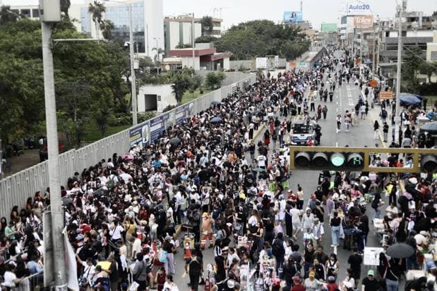 BTS Arirang tour kicks off in Peru LIMA, PERU - OCTOBER 7: Thousands of BTS fans known as ARMY gather around San Marcos Stadium ahead of the first of three concerts the South Korean band is set to perform in Lima, Peru on October 7, 2026. Fans from across Peru and abroad arrived early to attend the highly anticipated show from BTS s Arirang world tour. Klebher Vasquez Anadolu Lima Peru. Editorial use only. Please get in touch for any other usage.  Copyright: x2026xAnadoluxKlebherxVasquezx
