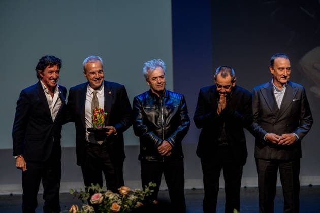 3rd Annual Hispanic Influence Awards: The band Hombres G receives an award during the 3rd Annual Hispanic Influence Awards ceremony on October 7, 2026, in Madrid, Spain. The main objective of the Hispanic Influence Awards is to recognize excellence, talent, creativity, and leadership of individuals and institutions that strengthen the ties between the Spanish-speaking community and promote Hispanic values on a global scale. OCTOBER 7, 2026 HISPANIC INFLUENCE AWARDS SPANISH-SPEAKERS HISPANIC IDENTITY Madrid Madrid, Spain  Copyright: xRicardoxRubiox 7827294