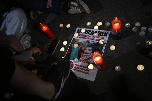 Deceased 87-year-old Mari Carmen Abascal remembered at Madrid housing protest MADRID, SPAIN - OCTOBER 7: Dozens of people gather in support of Mari Carmen Abascal during a protest outside the Congress of Deputies in Madrid, Spain, on October 7, 2026. The 87-year-old Abascal, who became a symbol of Spain s housing crisis in recent weeks, died in hospital after spending 15 days there following her eviction from her home by police in Madrid on September 23, 2026. Burak Akbulut Anadolu Madrid Spain. Editorial use only. Please get in touch for any other usage.  Copyright: x2026xAnadoluxBurakxAkbulutx