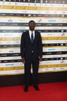 IPA89410565 - Pedro Mba Obang on the red carpet at the Gentleman Fair Play Awards, October 7, 2026 _ Scuola Teulie, Milan, during the 2026 Gentleman Fair Play Awards, News in Milan, Italy, October 7, 2026  Copyright: xLucaxMicheli LiveMediax xLucaxMicheli LiveMediax IPA89410565