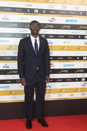 IPA89410569 - Pedro Mba Obang on the red carpet at the Gentleman Fair Play Awards, October 7, 2026 _ Scuola Teulie, Milan, during the 2026 Gentleman Fair Play Awards, News in Milan, Italy, October 7, 2026  Copyright: xLucaxMicheli LiveMediax xLucaxMicheli LiveMediax IPA89410569