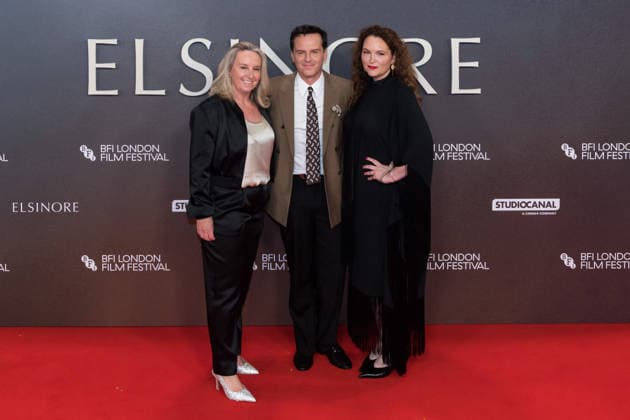 Elsinore Opening Night Gala at BFI London Film Festival LONDON, UNITED KINGDOM - OCTOBER 07: Andrew Scott (C) and Hannah James-Scott (R) attend the opening night gala of Elsinore during the 70th BFI London Film Festival at the Royal Festival Hall in London, United Kingdom on October 07, 2026. Wiktor Szymanowicz Anadolu London United Kingdom. Editorial use only. Please get in touch for any other usage.  Copyright: x2026xAnadoluxWiktorxSzymanowiczx