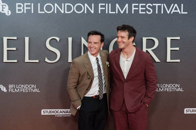 Elsinore Opening Night Gala at BFI London Film Festival LONDON, UNITED KINGDOM - OCTOBER 07: Andrew Scott (L) and Luke Thompson (R) attend the opening night gala of Elsinore during the 70th BFI London Film Festival at the Royal Festival Hall in London, United Kingdom on October 07, 2026. Wiktor Szymanowicz Anadolu London United Kingdom. Editorial use only. Please get in touch for any other usage.  Copyright: x2026xAnadoluxWiktorxSzymanowiczx