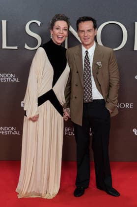 Elsinore opening night gala at BFI London Film Festival LONDON, UNITED KINGDOM - OCTOBER 07: Olivia Colman (L) and Andrew Scott (R) attend the opening night gala of Elsinore during the 70th BFI London Film Festival at the Royal Festival Hall in London, United Kingdom on October 07, 2026. Wiktor Szymanowicz Anadolu London United Kingdom. Editorial use only. Please get in touch for any other usage.  Copyright: x2026xAnadoluxWiktorxSzymanowiczx