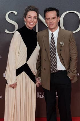 Elsinore opening night gala at BFI London Film Festival LONDON, UNITED KINGDOM - OCTOBER 07: Olivia Colman (L) and Andrew Scott (R) attend the opening night gala of Elsinore during the 70th BFI London Film Festival at the Royal Festival Hall in London, United Kingdom on October 07, 2026. Wiktor Szymanowicz Anadolu London United Kingdom. Editorial use only. Please get in touch for any other usage.  Copyright: x2026xAnadoluxWiktorxSzymanowiczx