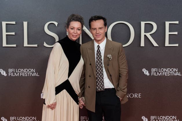 Elsinore opening night gala at BFI London Film Festival LONDON, UNITED KINGDOM - OCTOBER 07: Olivia Colman (L) and Andrew Scott (R) attend the opening night gala of Elsinore during the 70th BFI London Film Festival at the Royal Festival Hall in London, United Kingdom on October 07, 2026. Wiktor Szymanowicz Anadolu London United Kingdom. Editorial use only. Please get in touch for any other usage.  Copyright: x2026xAnadoluxWiktorxSzymanowiczx