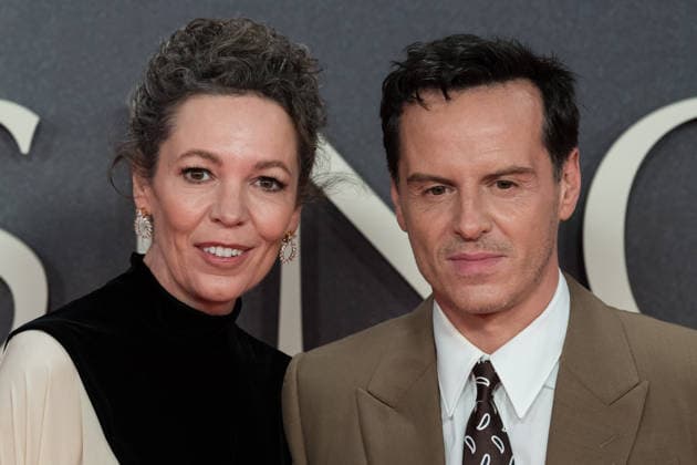 Elsinore opening night gala at BFI London Film Festival LONDON, UNITED KINGDOM - OCTOBER 07: Olivia Colman (L) and Andrew Scott (R) attend the opening night gala of Elsinore during the 70th BFI London Film Festival at the Royal Festival Hall in London, United Kingdom on October 07, 2026. Wiktor Szymanowicz Anadolu London United Kingdom. Editorial use only. Please get in touch for any other usage.  Copyright: x2026xAnadoluxWiktorxSzymanowiczx