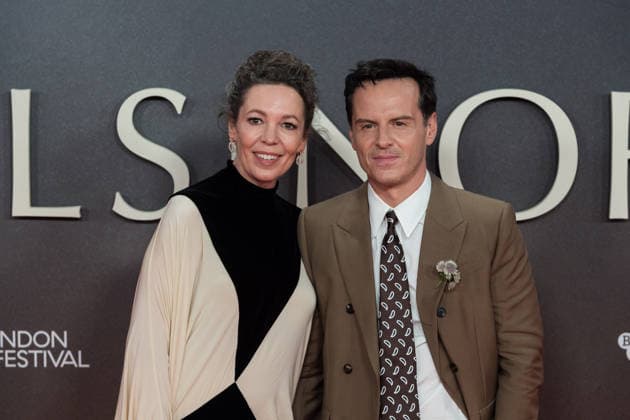 Elsinore opening night gala at BFI London Film Festival LONDON, UNITED KINGDOM - OCTOBER 07: Olivia Colman (L) and Andrew Scott (R) attend the opening night gala of Elsinore during the 70th BFI London Film Festival at the Royal Festival Hall in London, United Kingdom on October 07, 2026. Wiktor Szymanowicz Anadolu London United Kingdom. Editorial use only. Please get in touch for any other usage.  Copyright: x2026xAnadoluxWiktorxSzymanowiczx