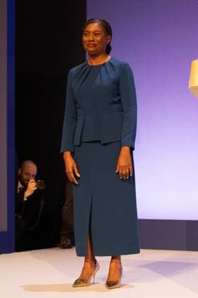 Conservative Party Conference, Day 4, The ICC Birmingham, UK - 07 Oct 2026 Leader of the Conservative Party Kemi Badenoch arrives on stage to give her keynote speech at the International Convention Centre on the final day (day four) of the Conservative Party Conference at the International Convention Centre in Birmingham. The Conservative Party leader, Kemi Badenoch s gives her keynote speech at the International Convention Centre on the final day (day four) of the Conservative Party Conference at the International Convention Centre in Birmingham. The Conservative Party opened its annual conference under the slogan Stronger economy, stronger country Birmingham United Kingdom Copyright: xPhilxLewisx xSOPAxImagesx Phil-Lewis-1456673