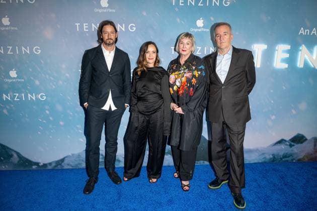 Apple Original Films Tenzing New York Premiere, New York, USA - 07 Oct (L-R) Stefan Duscio, Jennifer Peedom, Liz Watts and Luke Davies attend Apple Original Films Tenzing New York Premiere at DGA Theater on October 07, 2026 in New York City. New York United States Copyright: xRonxAdarx xSOPAxImagesx Ron-Adar-1456781