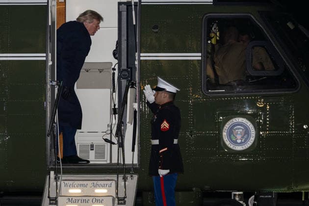 October 8, 2026, Washington, District Of Columbia, United States: President DONALD TRUMP walks across the South Lawn of the White House after arriving aboard Marine One following a trip to San Antonio, Texas, where he attended a campaign rally ahead of the November midterm elections. Washington United States  - ZUMAk206 20261008_znp_k206_012 Copyright: xMattxKaminskyx