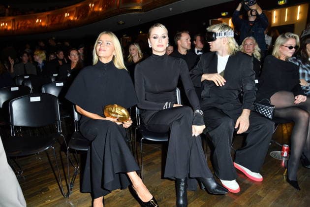ABOUT YOU Opera Modenschau Caro Daur, Lena Gercke und Ski Aggu (bürgerlichem Namen August Jean Diederich) bei der ABOUT YOU Opera Modenschau in Berlin am 07.10.2026 Copyright: xEventpressxBerndtx