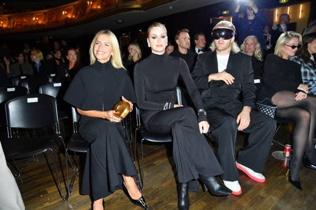 ABOUT YOU Opera Modenschau Caro Daur, Lena Gercke und Ski Aggu (bürgerlichem Namen August Jean Diederich) bei der ABOUT YOU Opera Modenschau in Berlin am 07.10.2026 Copyright: xEventpressxBerndtx