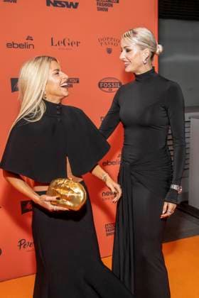 ABB ABOUTYOU- Caroline Daur und Lena Gercke zu Gast auf dem Orangenen Teppich bei der ABOUT YOU Opera Fashion Show im Admiralspalast am 07.10.2026 Berlin Deutschland