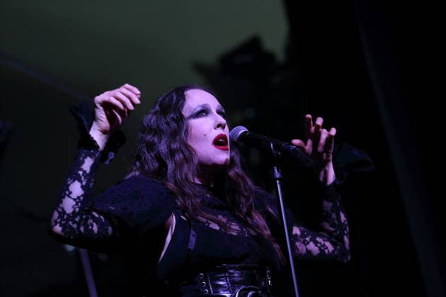 Alexandra Ashley Hughes alias Allie X bei einem Konzert im Metropol in Berlin, 7. Oktober 2026. Allie X Konzert Berlin