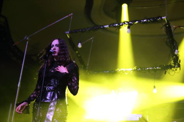 Alexandra Ashley Hughes alias Allie X bei einem Konzert im Metropol in Berlin, 7. Oktober 2026. Allie X Konzert Berlin