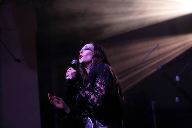 Alexandra Ashley Hughes alias Allie X bei einem Konzert im Metropol in Berlin, 7. Oktober 2026. Allie X Konzert Berlin