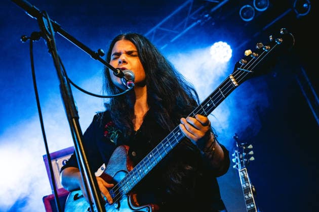 The Magic Numbers live in Malmoe, Sweden Malmo, Sweden. 07th, October 2026. The English alternative rock band The Magic Numbers performs a live concert at Plan B in Malmo. Here bass player and singer Michele Stodart is seen live on stage. Sweden, Malmö, Plan B  Copyright: xGonzalesxPhoto JoexMillerx