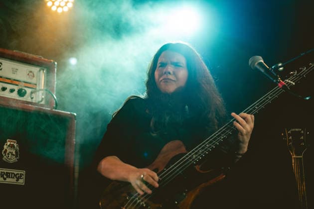 The Magic Numbers live in Malmoe, Sweden Malmo, Sweden. 07th, October 2026. The English alternative rock band The Magic Numbers performs a live concert at Plan B in Malmo. Here bass player and singer Michele Stodart is seen live on stage. Sweden, Malmö, Plan B  Copyright: xGonzalesxPhoto JoexMillerx