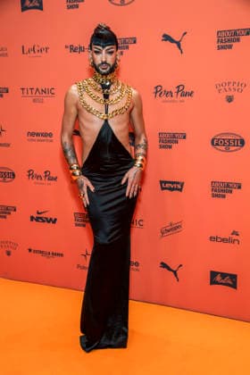 ABB ABOUTYOU- Raj Rouge zu Gast auf dem Orangenen Teppich bei der ABOUT YOU Opera Fashion Show im Admiralspalast am 07.10.2026 in Berlin Berlin Deutschland