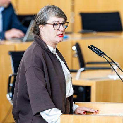 08.10.2026, GER, News Politik, 8.Wahlperiode, 57.Plenarsitzung im Plenarsaal Thüringer Landtag Ulrike Grosse-Röthig (Die Linke) 99096 Erfurt Thueringer Landtag Thüringen Deutschland