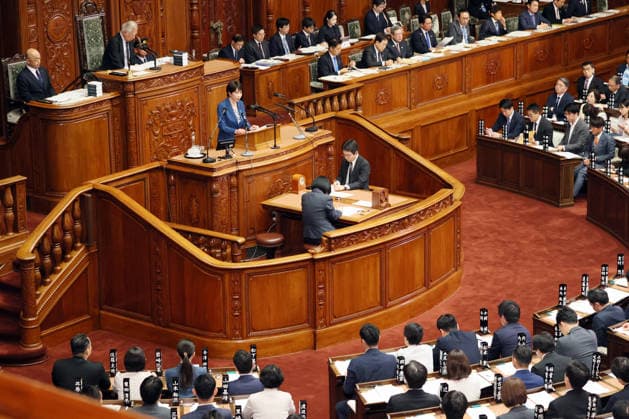 October 8, 2026, Tokyo, Japan - Japanese Prime Minister Sanae Takaichi answers a question at Lower House s plenary session at the National Diet in Tokyo on Monday, October 8, 2026. (photo by Yoshio Tsunoda AFLO)  aflo_354274210