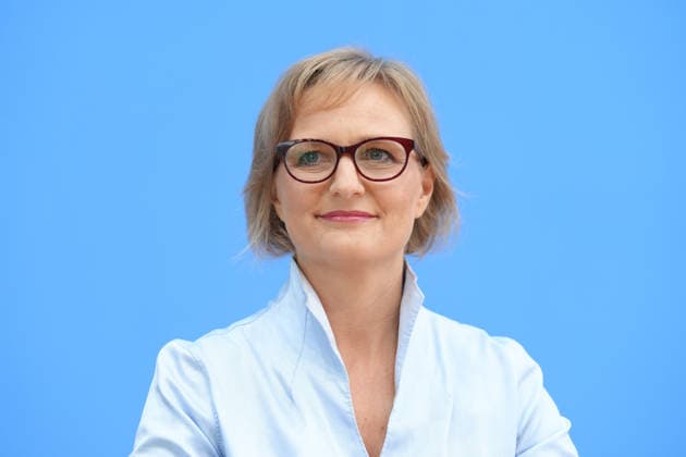 Bundespressekonferenz, Vorstellung des Gruenen Leitantrages - Unser Plan für Deutschland Franziska Brantner (Gruene) im Portrait bei der Vorstellung des Gruenen Leitantrages - Unser Plan für Deutschland in der Bundespressekonferenz, Berlin, 08.10.2026 Berlin Berlin Deutschland