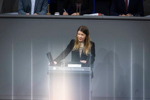 Doris Achelwilm im Bundestag in Berlin, 08.10.2026. Berlin Deutschland Copyright: xYonaxElsnerx