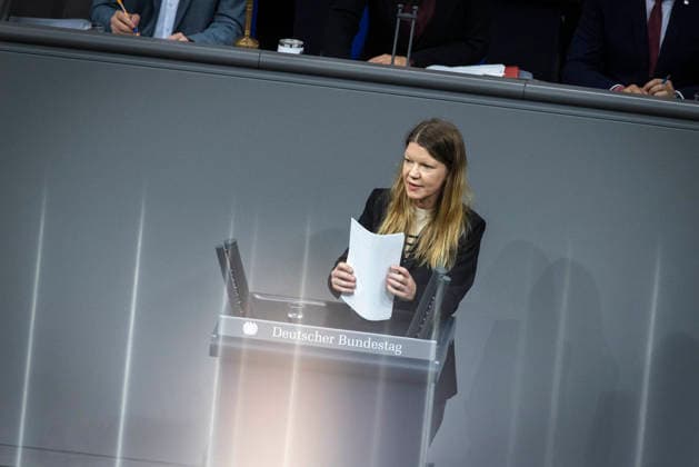 Doris Achelwilm im Bundestag in Berlin, 08.10.2026. Berlin Deutschland Copyright: xYonaxElsnerx