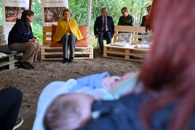 Queen Mathilde Visits Winners Of the 2026 Queen Mathilde Prize GREZ-DOICEAU, BELGIUM - OCTOBER 08: Queen Mathilde of Belgium pictured visiting two organizations that won the 2026 Queen Mathilde Prize : Vzw Alba, on October 08, 2026 in Grez-Doiceau, Belgium, 08 10 2026 Grez-Doiceau Belgium  Copyright: xPhilipxReynaersx