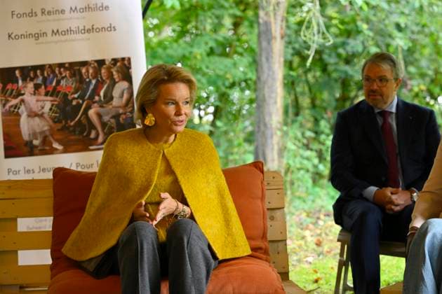 Queen Mathilde Visits Winners Of the 2026 Queen Mathilde Prize GREZ-DOICEAU, BELGIUM - OCTOBER 08: Queen Mathilde of Belgium pictured visiting two organizations that won the 2026 Queen Mathilde Prize : Vzw Alba, on October 08, 2026 in Grez-Doiceau, Belgium, 08 10 2026 Grez-Doiceau Belgium  Copyright: xPhilipxReynaersx