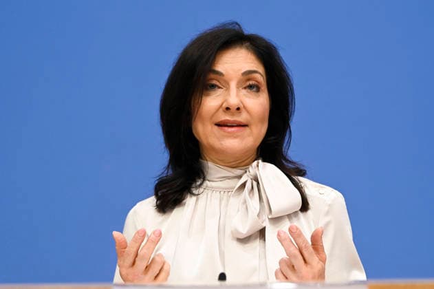 ABB BPK- Bundesministerin fuer Wirtschaft und Energie Katherina Reiche Vorstellung der Herbstprojektion 2026 der Bundesregierung auf der BPK Bundespressekonferenz in Berlin am 08.10.2026 Berlin Deutschland