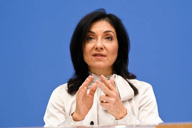 ABB BPK- Bundesministerin fuer Wirtschaft und Energie Katherina Reiche Vorstellung der Herbstprojektion 2026 der Bundesregierung auf der BPK Bundespressekonferenz in Berlin am 08.10.2026 Berlin Deutschland