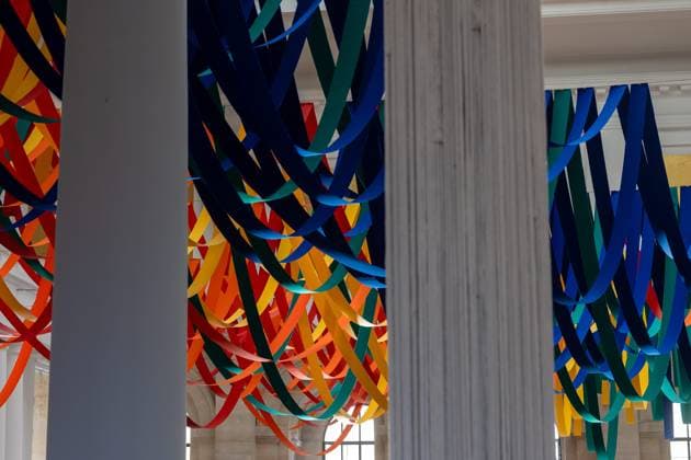 Exhibition Au dela by Sheila Hicks PHOTOPQR VOIX DU NORD FLORENT MOREAU October 8, 2026 LILLE October 8, 2026 The exhibition Au dela by artist Sheila Hicks, is on view at the Palais des Beaux-Arts PHOTO FLORENT MOREAU LA VOIX DU NORD LILLE, FRANCE, OCTOBER 8, 2026 Sheila Hicks – Beyond exhibition at the Palais des Beaux Arts in Lille The internationally renowned American artist presents a new installation in the museum’s atrium, exploring textile fiber through monumental works created especially for the space HAUTS-DE-FRANCE France  Copyright: xPHOTOPQR VOIXxDUxNORD MAXPPPxFLORENTxMOREAUx 20261008VDN9606 20261008VDN9606