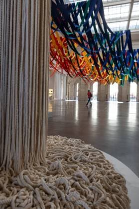 Exhibition Au dela by Sheila Hicks PHOTOPQR VOIX DU NORD FLORENT MOREAU October 8, 2026 LILLE October 8, 2026 The exhibition Au dela by artist Sheila Hicks, is on view at the Palais des Beaux-Arts PHOTO FLORENT MOREAU LA VOIX DU NORD LILLE, FRANCE, OCTOBER 8, 2026 Sheila Hicks – Beyond exhibition at the Palais des Beaux Arts in Lille The internationally renowned American artist presents a new installation in the museum’s atrium, exploring textile fiber through monumental works created especially for the space HAUTS-DE-FRANCE France  Copyright: xPHOTOPQR VOIXxDUxNORD MAXPPPxFLORENTxMOREAUx 20261008VDN9608 20261008VDN9608