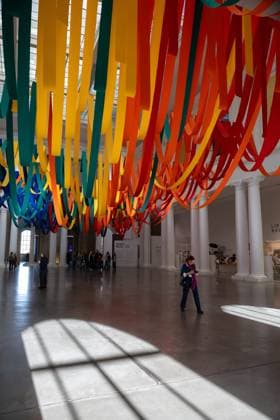 Exhibition Au dela by Sheila Hicks PHOTOPQR VOIX DU NORD FLORENT MOREAU October 8, 2026 LILLE October 8, 2026 The exhibition Au dela by artist Sheila Hicks, is on view at the Palais des Beaux-Arts PHOTO FLORENT MOREAU LA VOIX DU NORD LILLE, FRANCE, OCTOBER 8, 2026 Sheila Hicks – Beyond exhibition at the Palais des Beaux Arts in Lille The internationally renowned American artist presents a new installation in the museum’s atrium, exploring textile fiber through monumental works created especially for the space HAUTS-DE-FRANCE France  Copyright: xPHOTOPQR VOIXxDUxNORD MAXPPPxFLORENTxMOREAUx 20261008VDN9614 20261008VDN9614