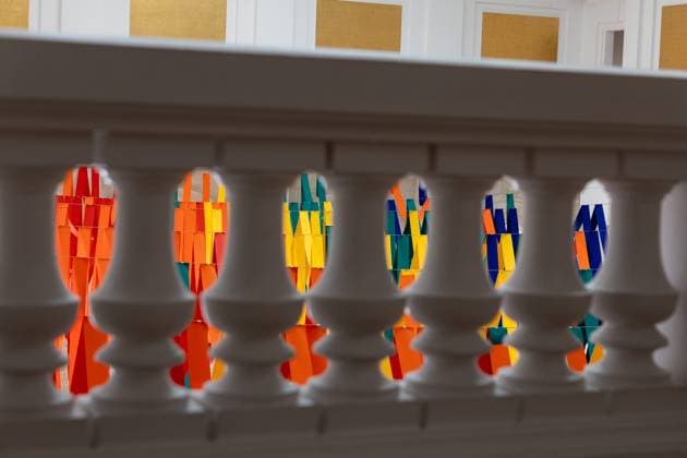 Exhibition Au dela by Sheila Hicks PHOTOPQR VOIX DU NORD FLORENT MOREAU October 8, 2026 LILLE October 8, 2026 The exhibition Au dela by artist Sheila Hicks, is on view at the Palais des Beaux-Arts PHOTO FLORENT MOREAU LA VOIX DU NORD LILLE, FRANCE, OCTOBER 8, 2026 Sheila Hicks – Beyond exhibition at the Palais des Beaux Arts in Lille The internationally renowned American artist presents a new installation in the museum’s atrium, exploring textile fiber through monumental works created especially for the space HAUTS-DE-FRANCE France  Copyright: xPHOTOPQR VOIXxDUxNORD MAXPPPxFLORENTxMOREAUx 20261008VDN9626 20261008VDN9626