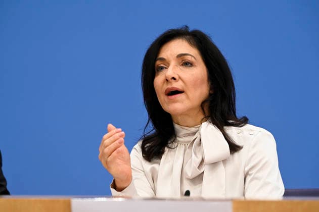 ABB BPK- Bundesministerin fuer Wirtschaft und Energie Katherina Reiche Vorstellung der Herbstprojektion 2026 der Bundesregierung auf der BPK Bundespressekonferenz in Berlin am 08.10.2026 Berlin Deutschland