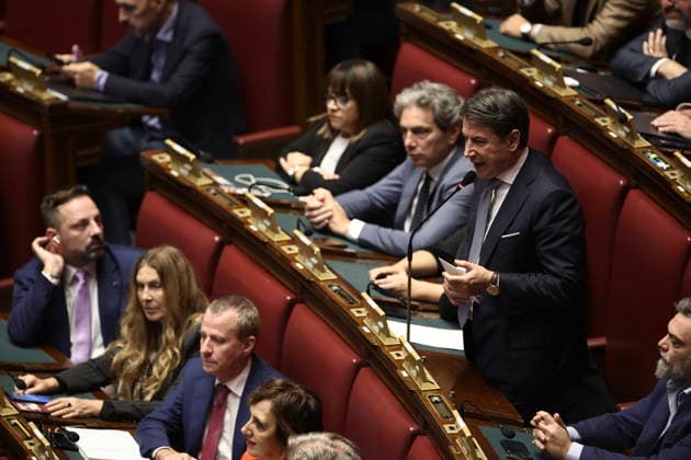 October 8, 2026, Rome, Rome, Italy: Five Star Movement President Giuseppe Conte during the secret ballot vote on the new electoral law in the Chamber of Deputies, Rome, October 8, 2026. Rome Italy  - ZUMAa289 20261008_zia_a289_004 Copyright: xFrancescoxFotiax xAgfx